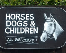 The bowling green became a beer garden with a popular childrens playground HORSES WELCOME